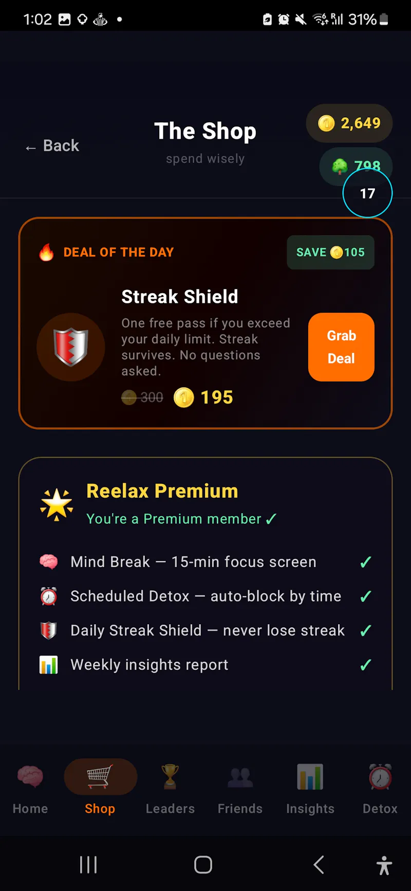 Reelax - Scroll tracker screenshot 6