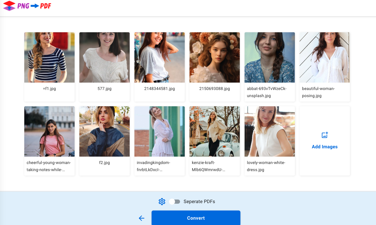 Convert PNG to PDF gallery image