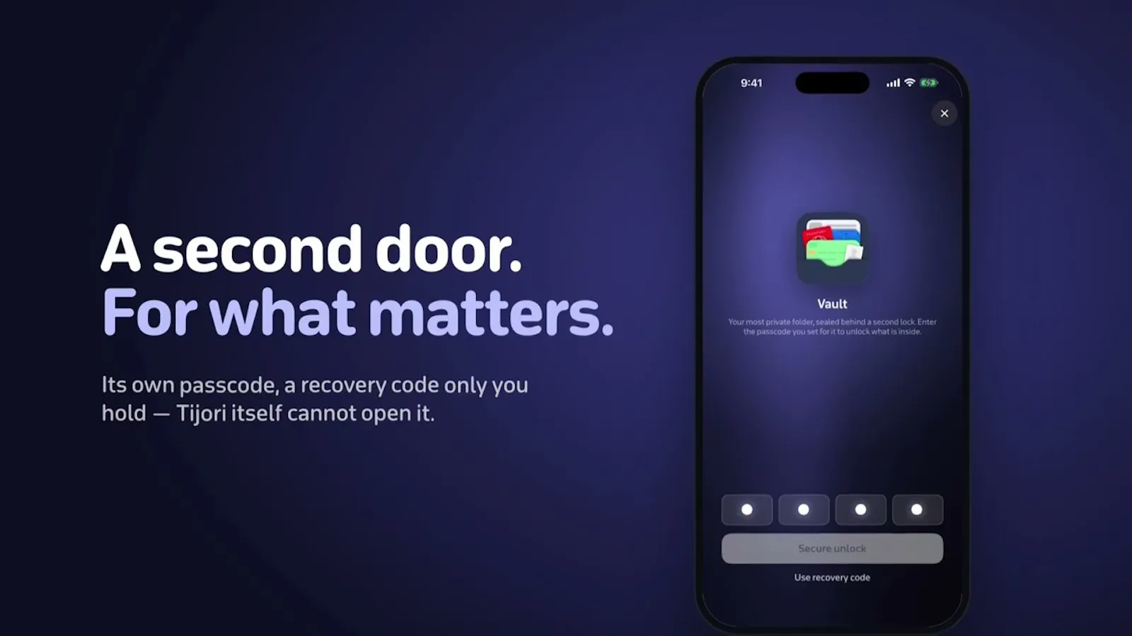 Tijori — Document Wallet for iPhone screenshot 1 (video preview)