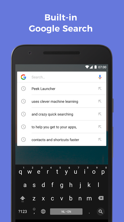 Peek launcher gallery image