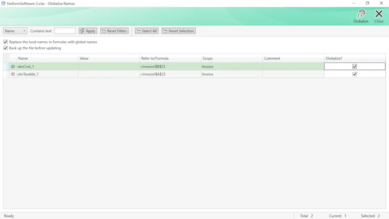 Formula Manager for Excel screenshot 5