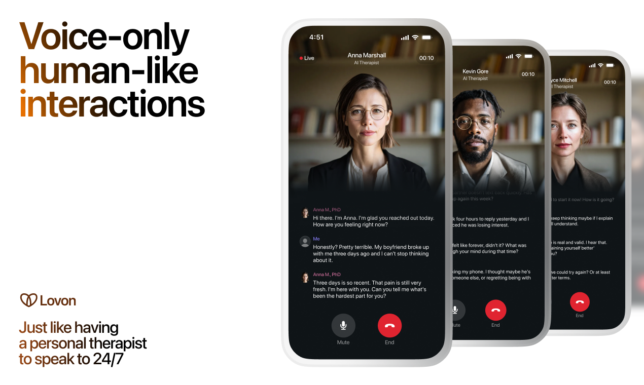 Lovon AI Therapy - 畅所欲言，心情舒畅