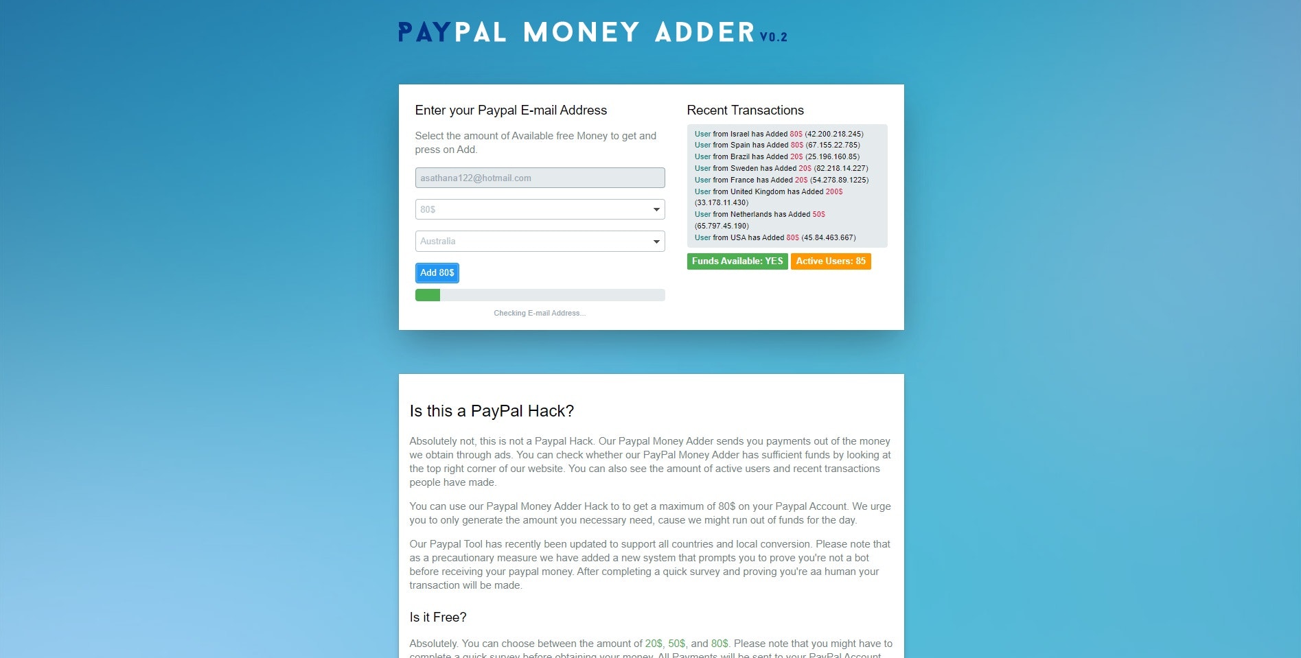 PayPal Money Generator 10K Free Adder - 最新のPayPal Money Adder 10K無料マネージェネレーターNoverifyメディア2