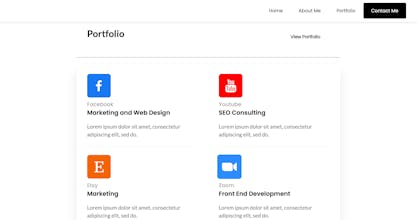 Portfolio Template for Carrd gallery image