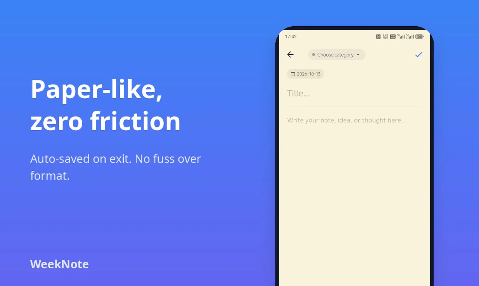 WeekNote screenshot 8