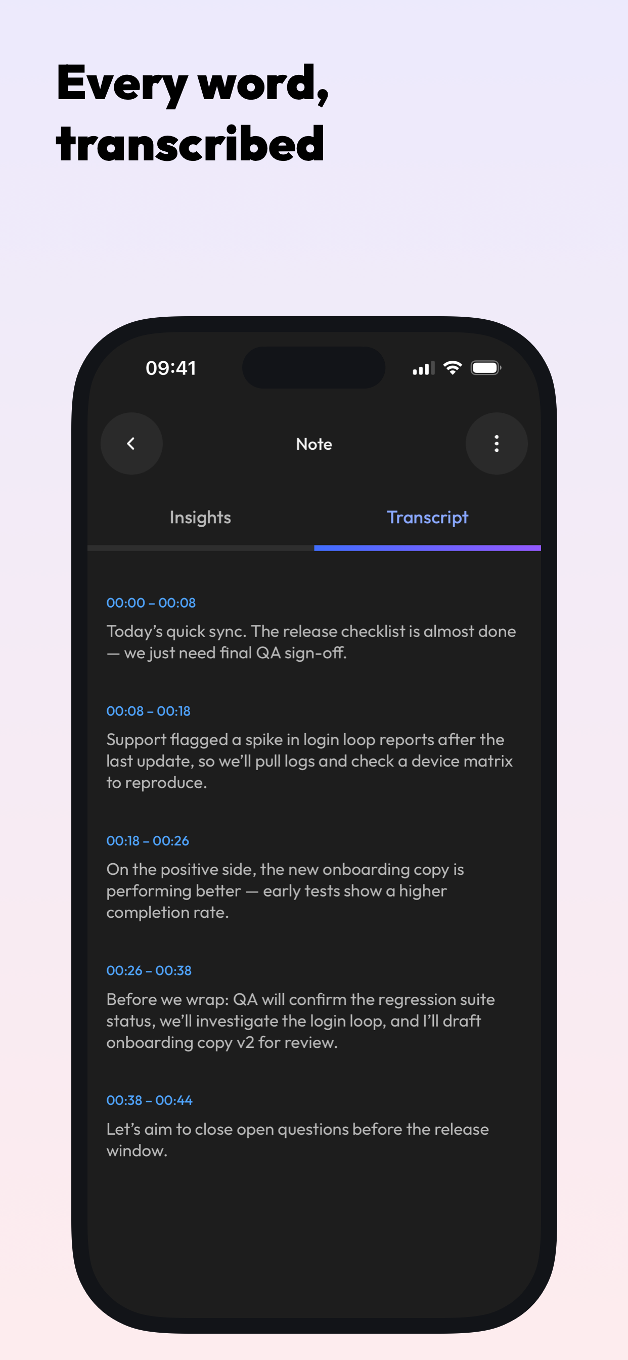 Nami: AI Voice Notes gallery image