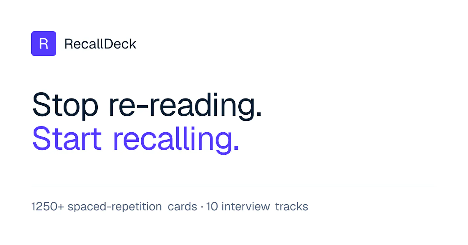 RecallDeck screenshot 1