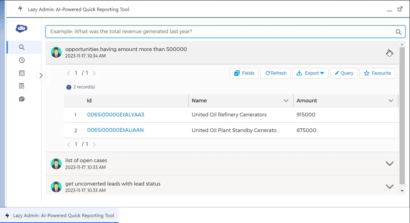 Lazy Admin AI-Powered Reporting Tool gallery image