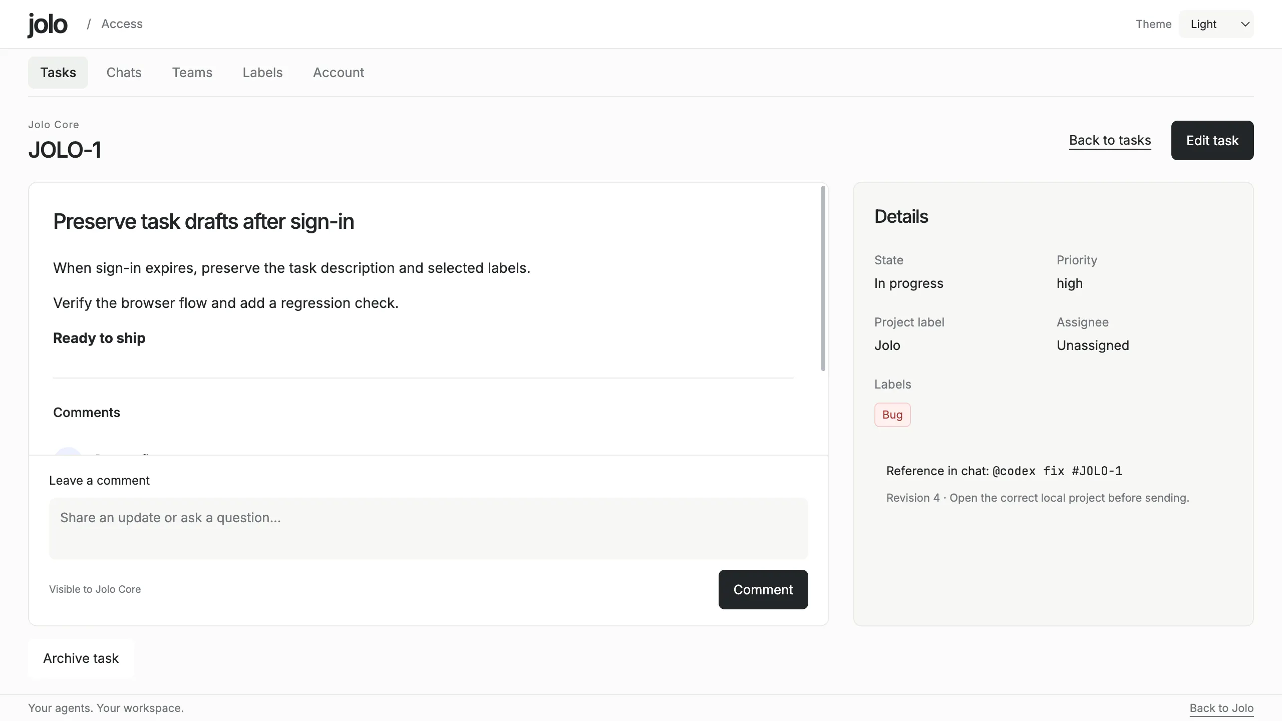 Jolo — Your agents. One workspace. gallery image