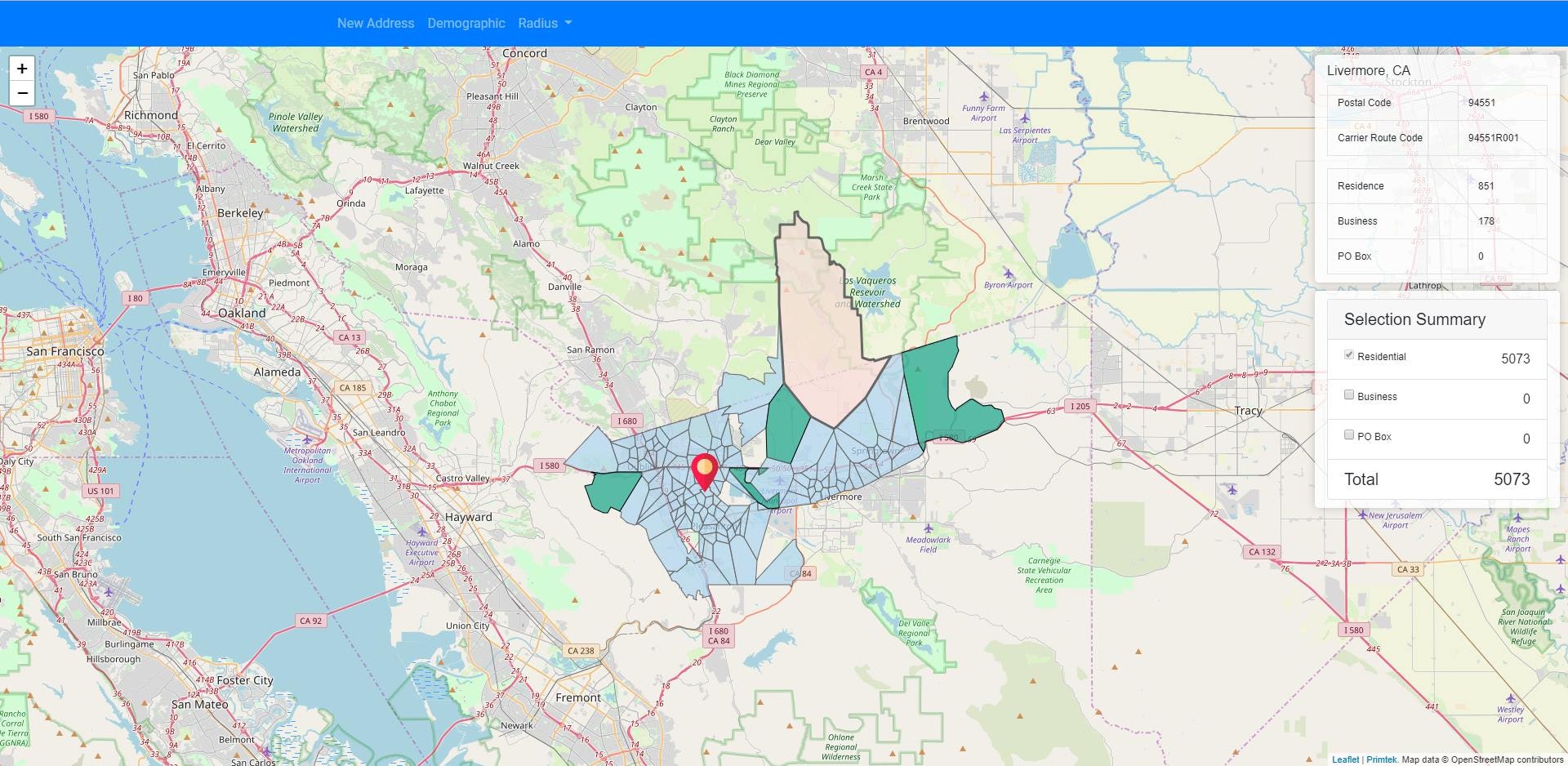 A Postal Boundaries API gallery image