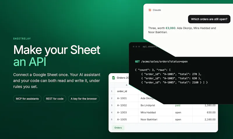 SheetRelay screenshot 1