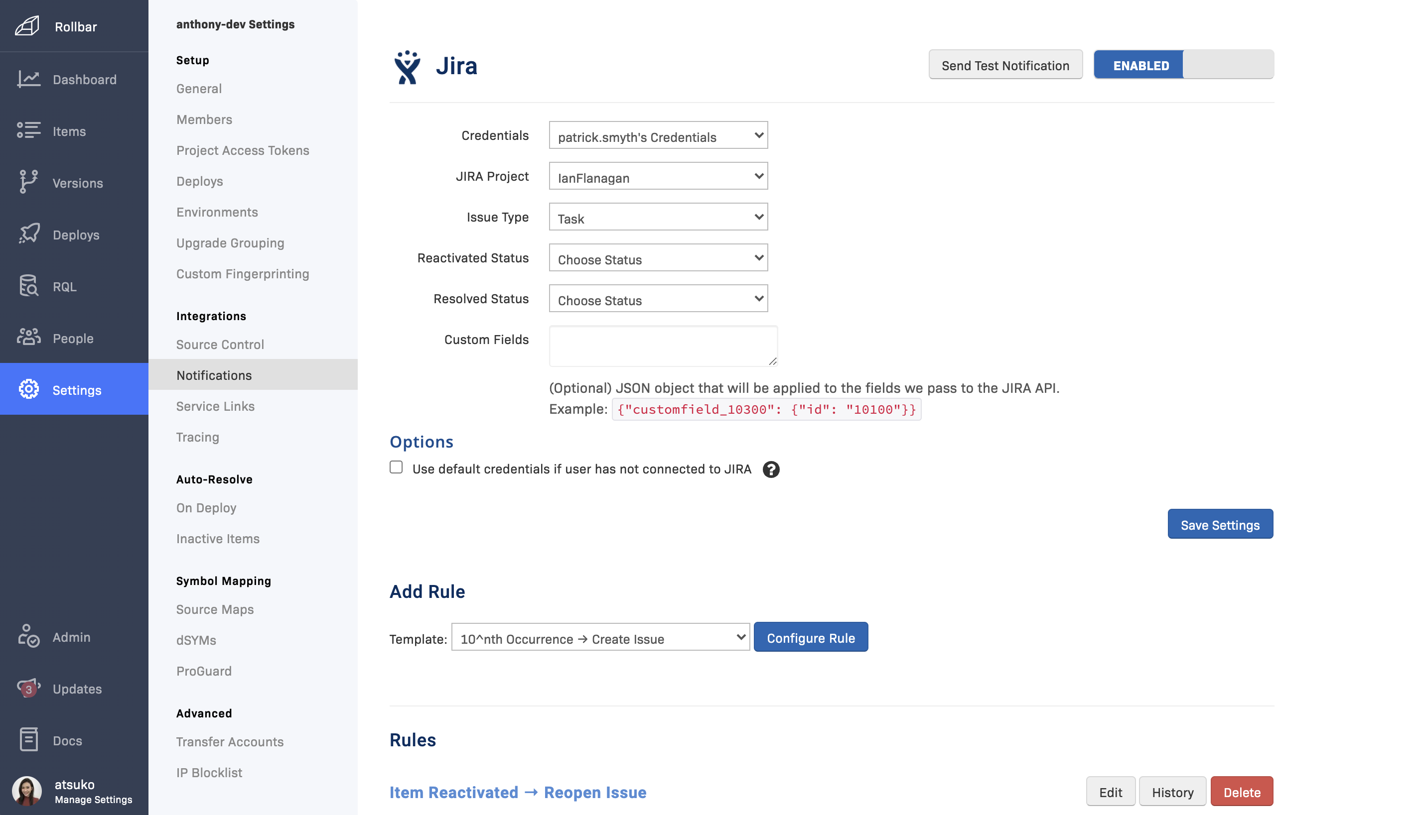 Rollbar gallery image