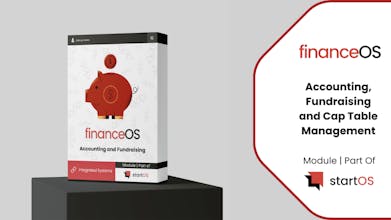 スタートアップ企業のためのリアルタイムの財務データと分析を表示しているFinanceOSのスクリーンショット。