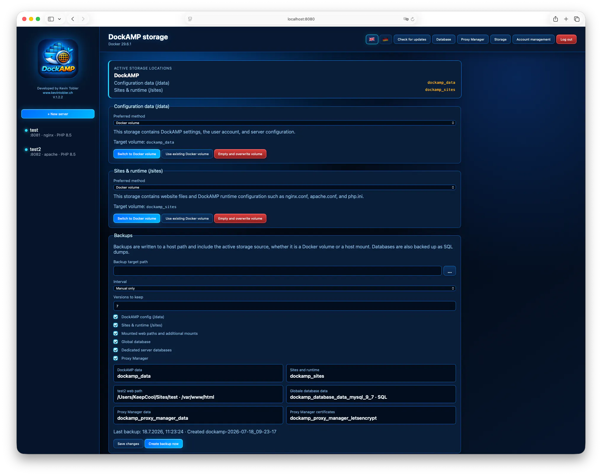 DockAMP Webstack Manager for Docker gallery image