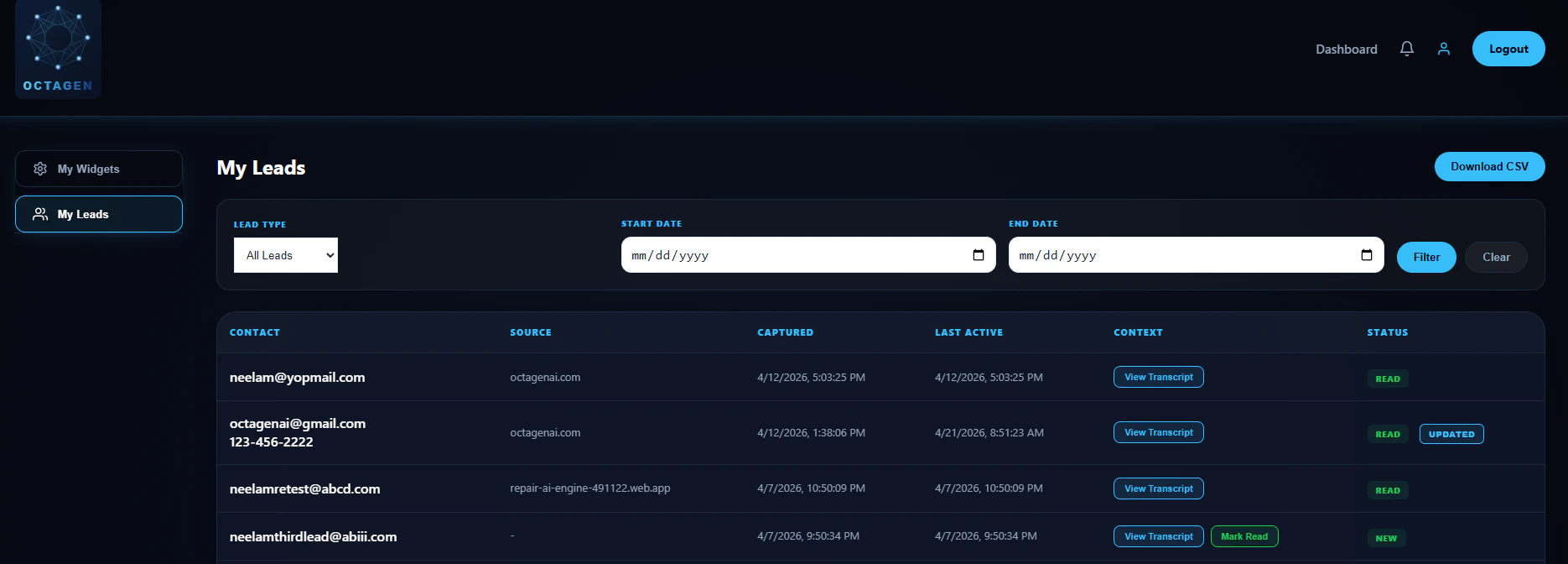 Octagen AI 대표 미리보기