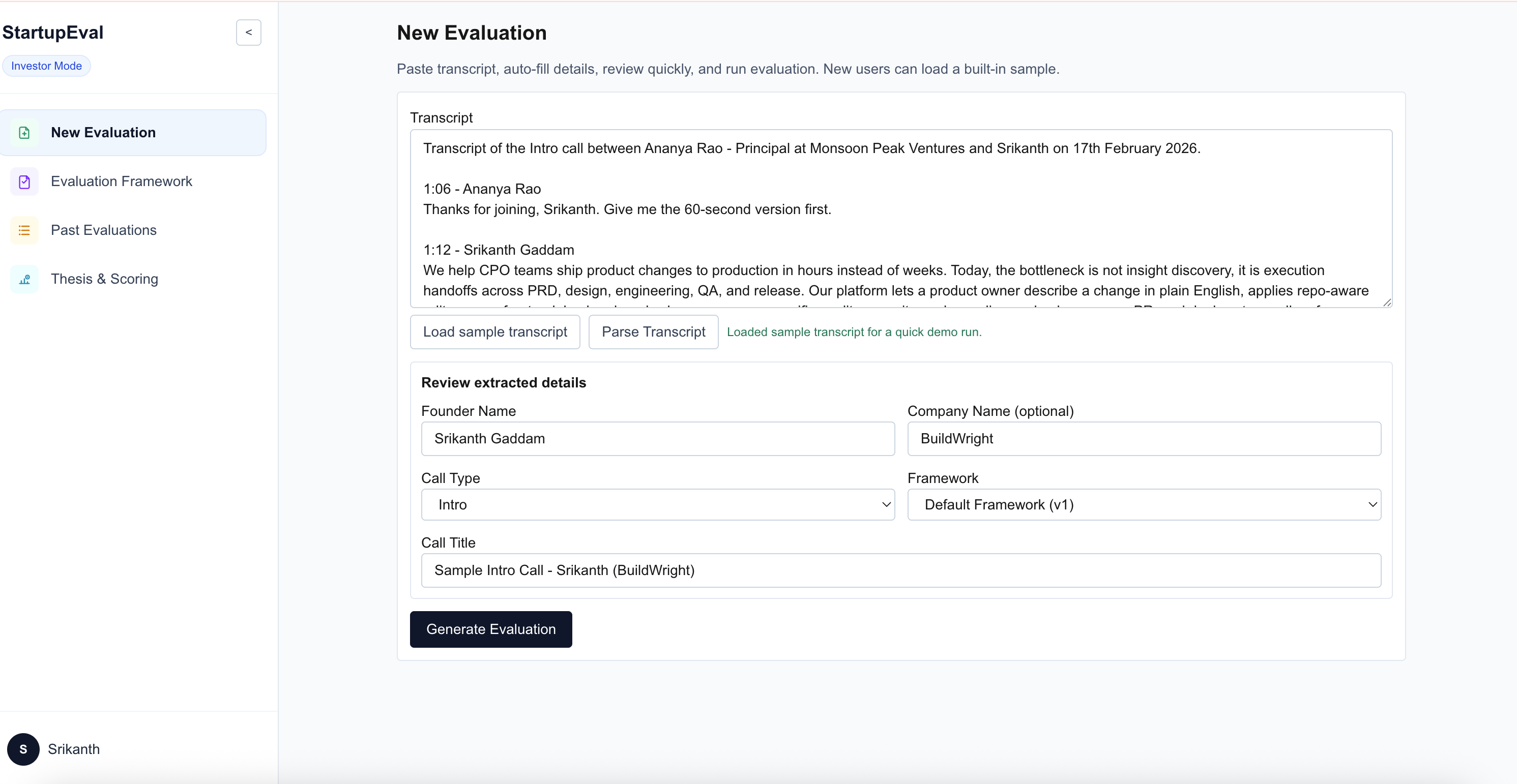 StartupEval gallery image