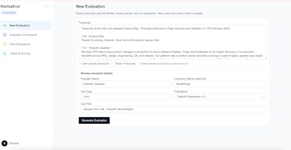 StartupEval gallery image