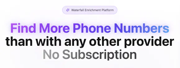 Enrich phone numbers for 2x cheaper gallery image