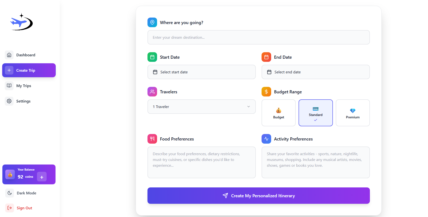 Tourify - Screenshot 4 showing product features and functionality