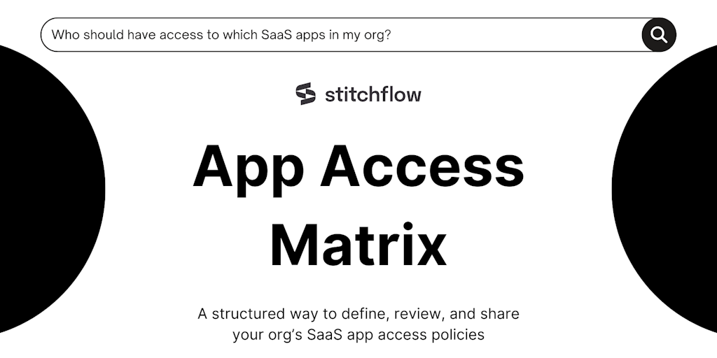 App Access Matrix by Stitchflow
