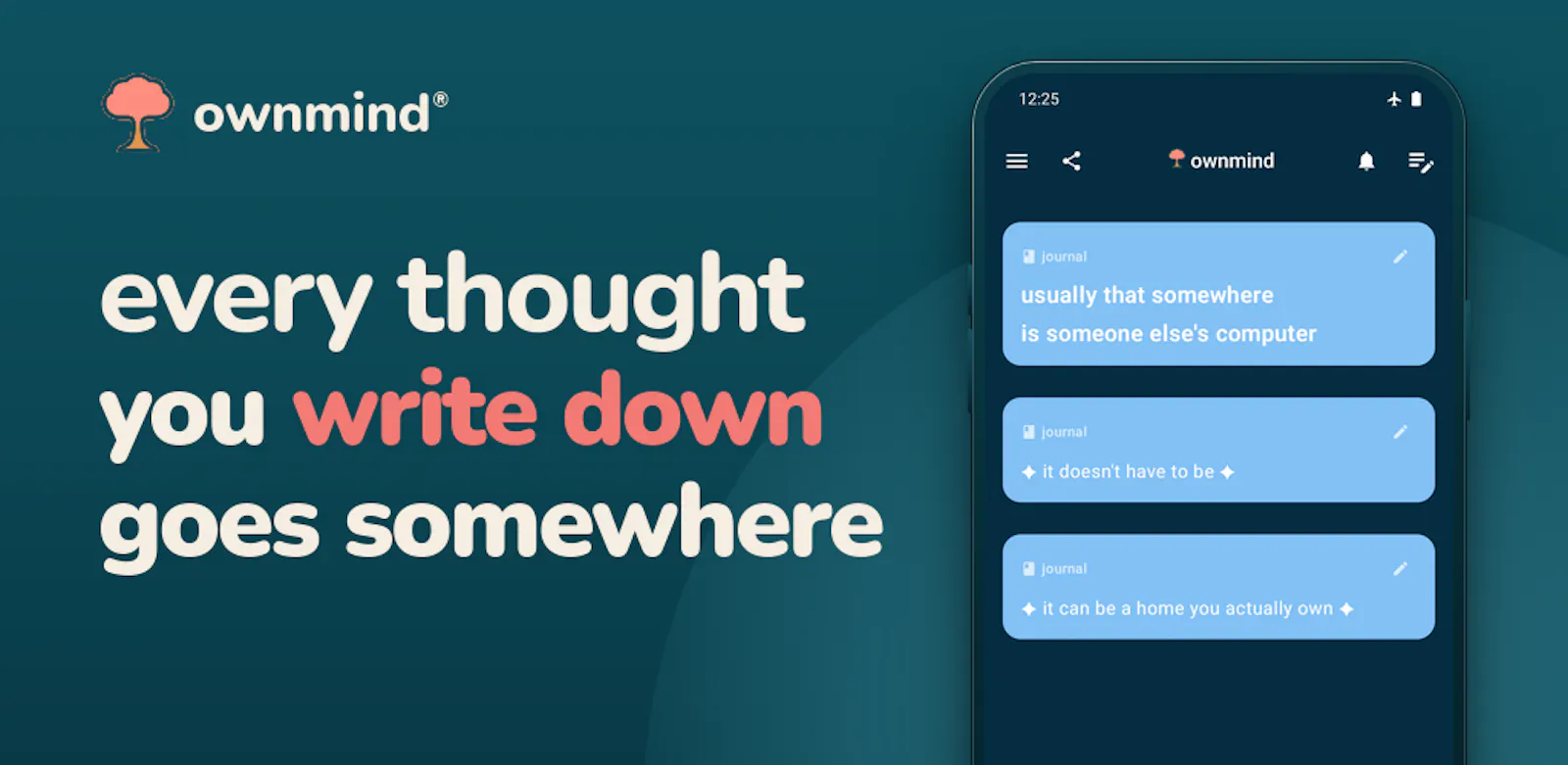Ownmind: Your Private Thoughts screenshot 2