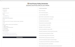 Free AI Privacy Policy & ToS Generator media 2