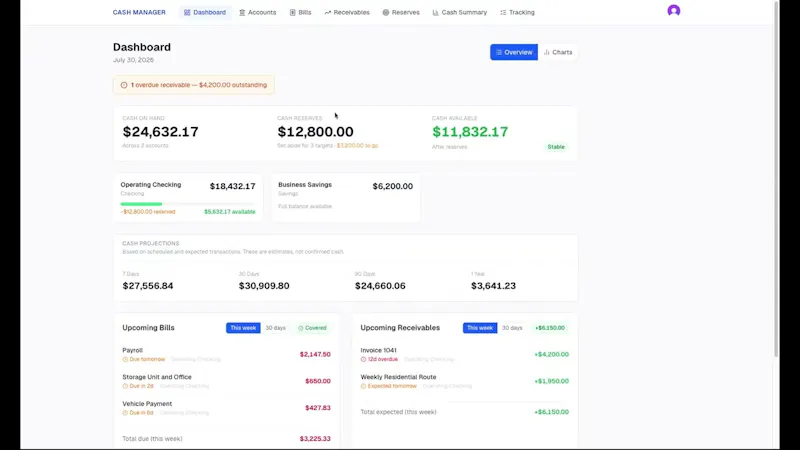 Business Cash Manager screenshot 1 (video preview)