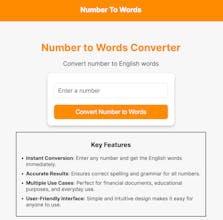 Numbers to Words gallery image