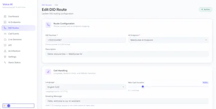 Telephony Voice AI Platform gallery image