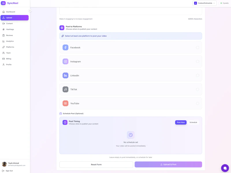 SyncReel.io screenshot 5