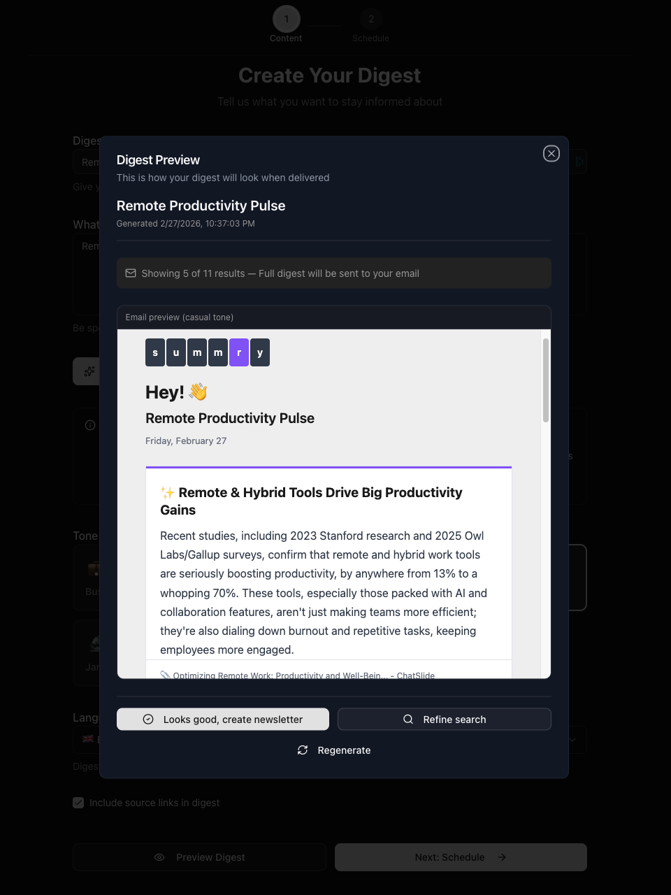 summry - Screenshot 3 showing product features and functionality