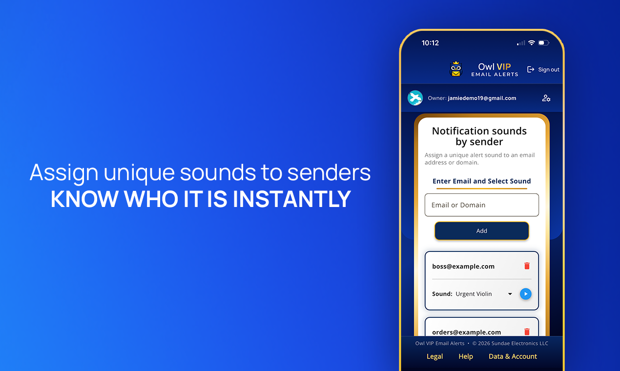 Owl VIP Email Alerts gallery image