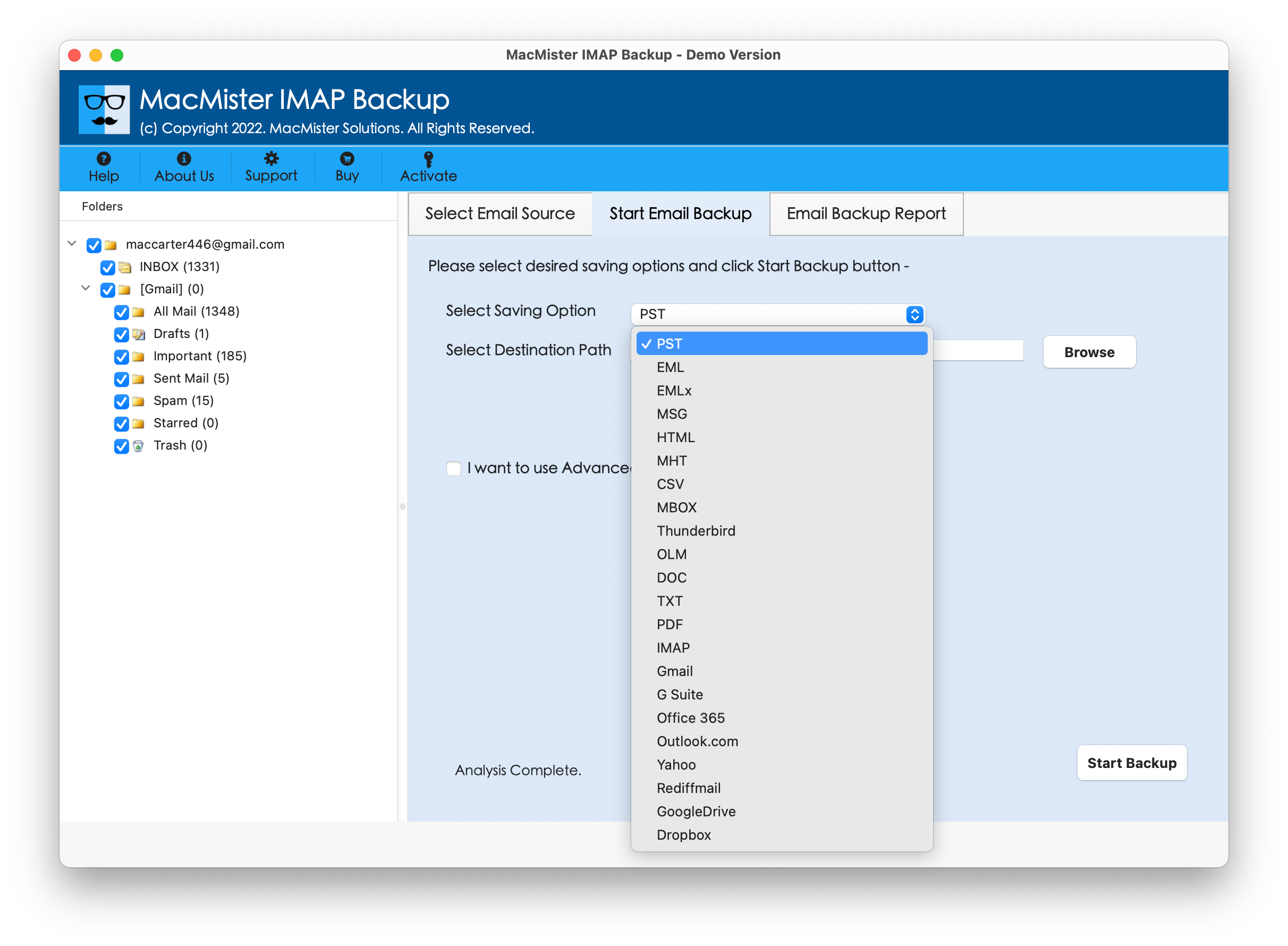 เครื่องมือสำรองข้อมูล MacMister IMAP สำหรับ Mac media 2