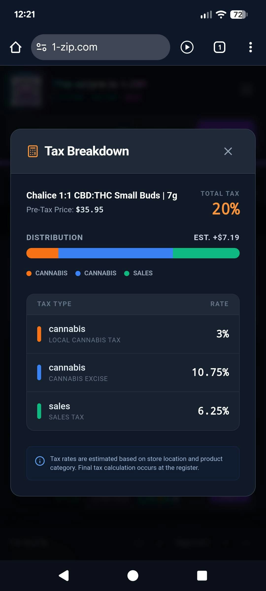 1-Zip - Find Flower Fast Near You - Screenshot 5 showing product features and functionality