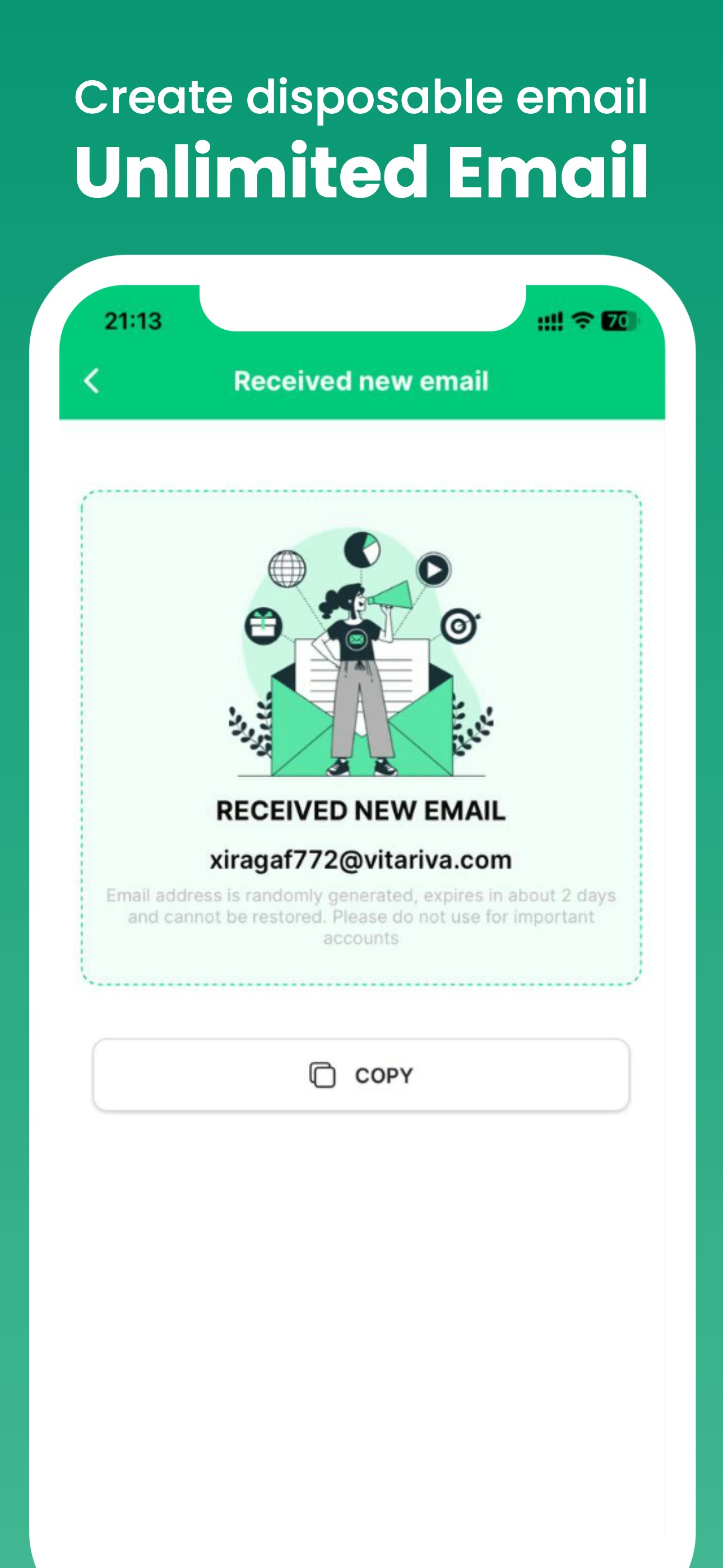 Thư tức thì - Thư dùng một lần media 4