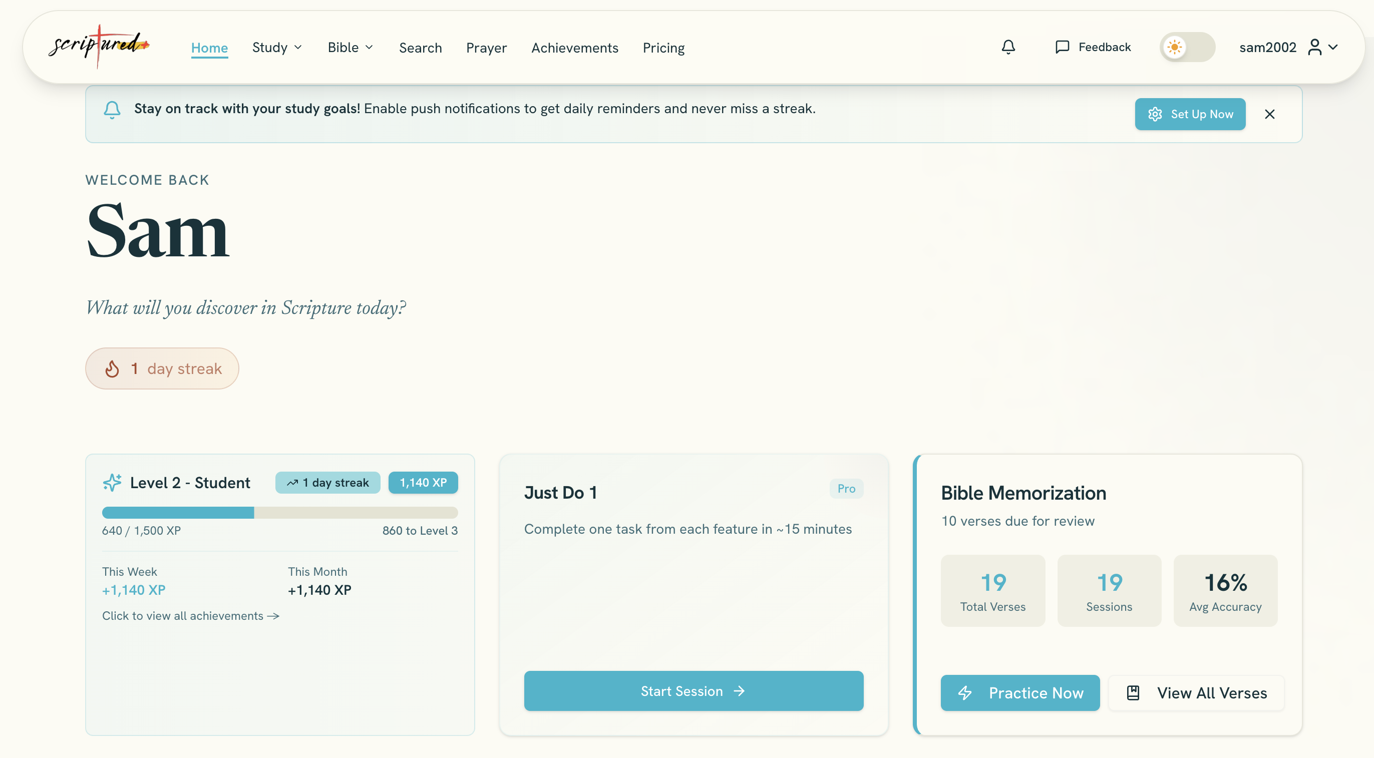 Scriptured - Screenshot 3 showing product features and functionality