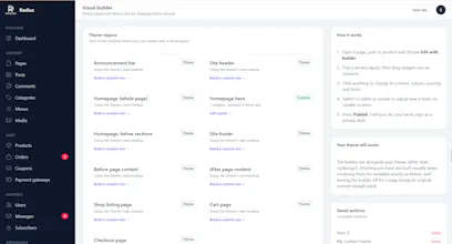 Radius - a self-hosted CMS and eCommerce gallery image