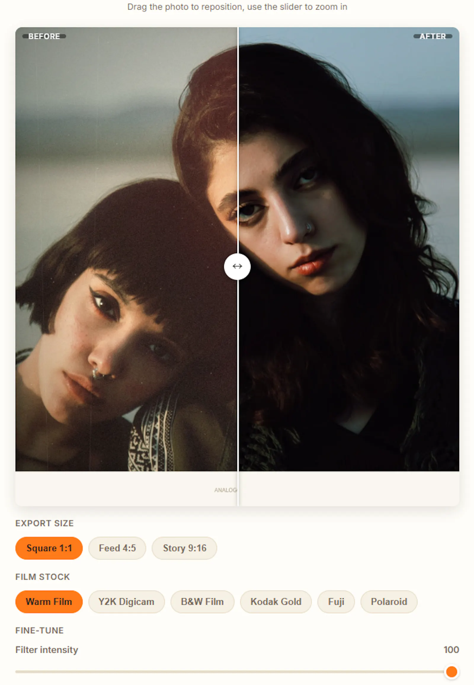 Analogcam Lab - Film Filter & Grid Maker screenshot 1