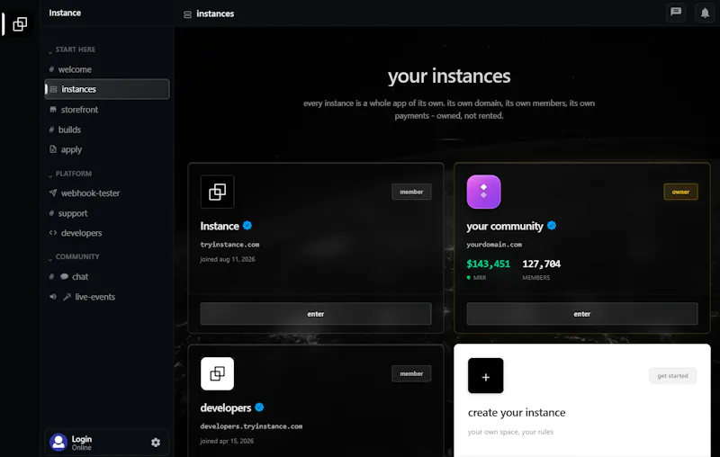 Instance screenshot 2