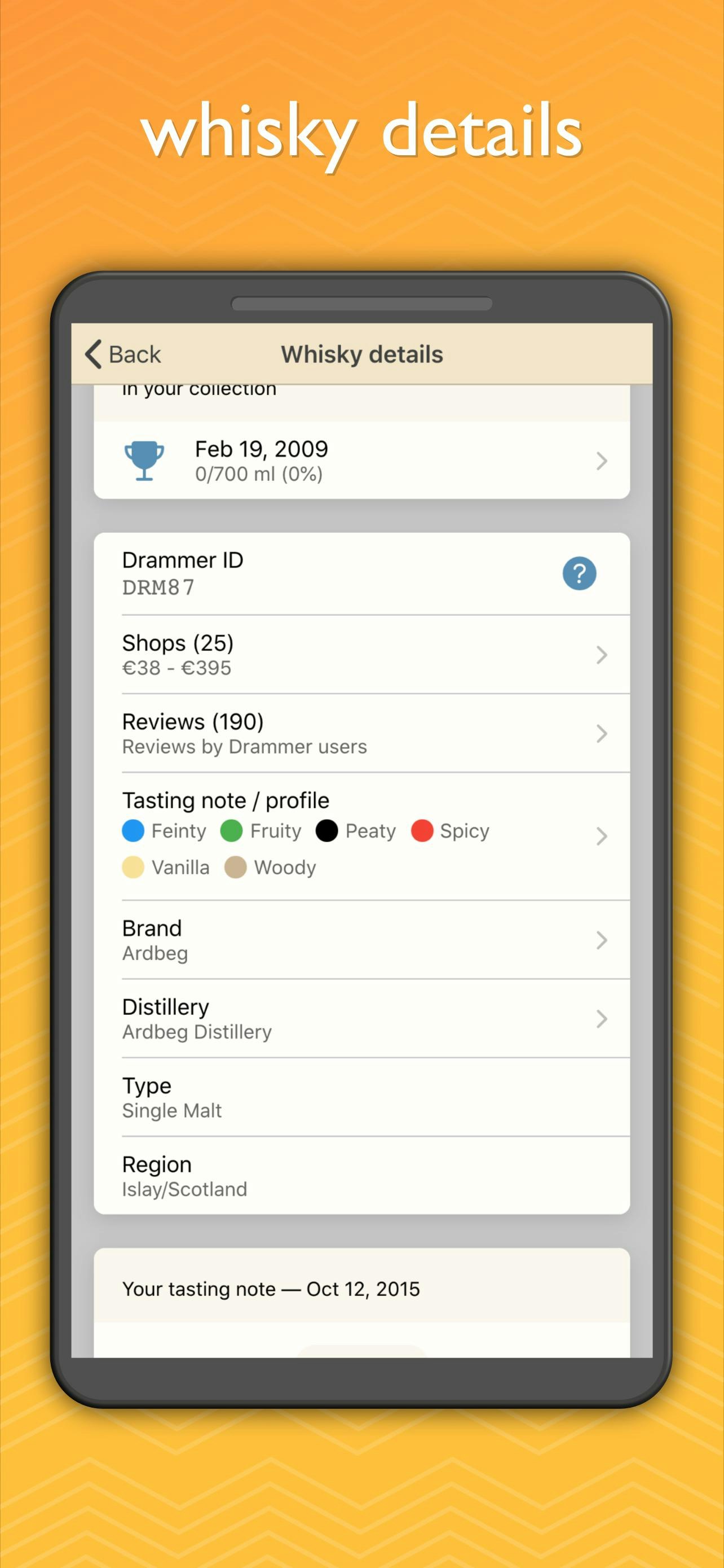 Drammer Whisky App gallery image