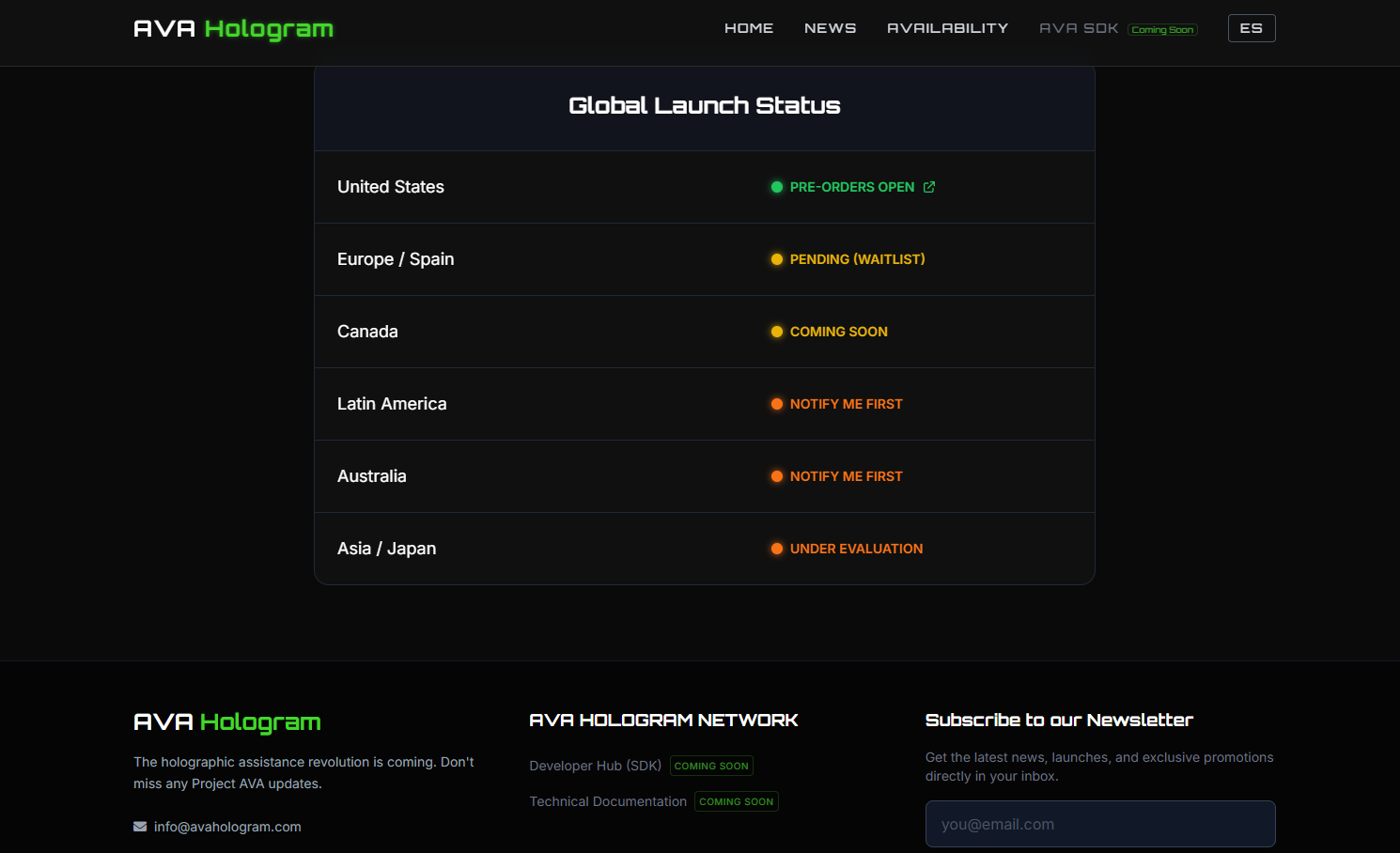 AVA Hologram gallery image