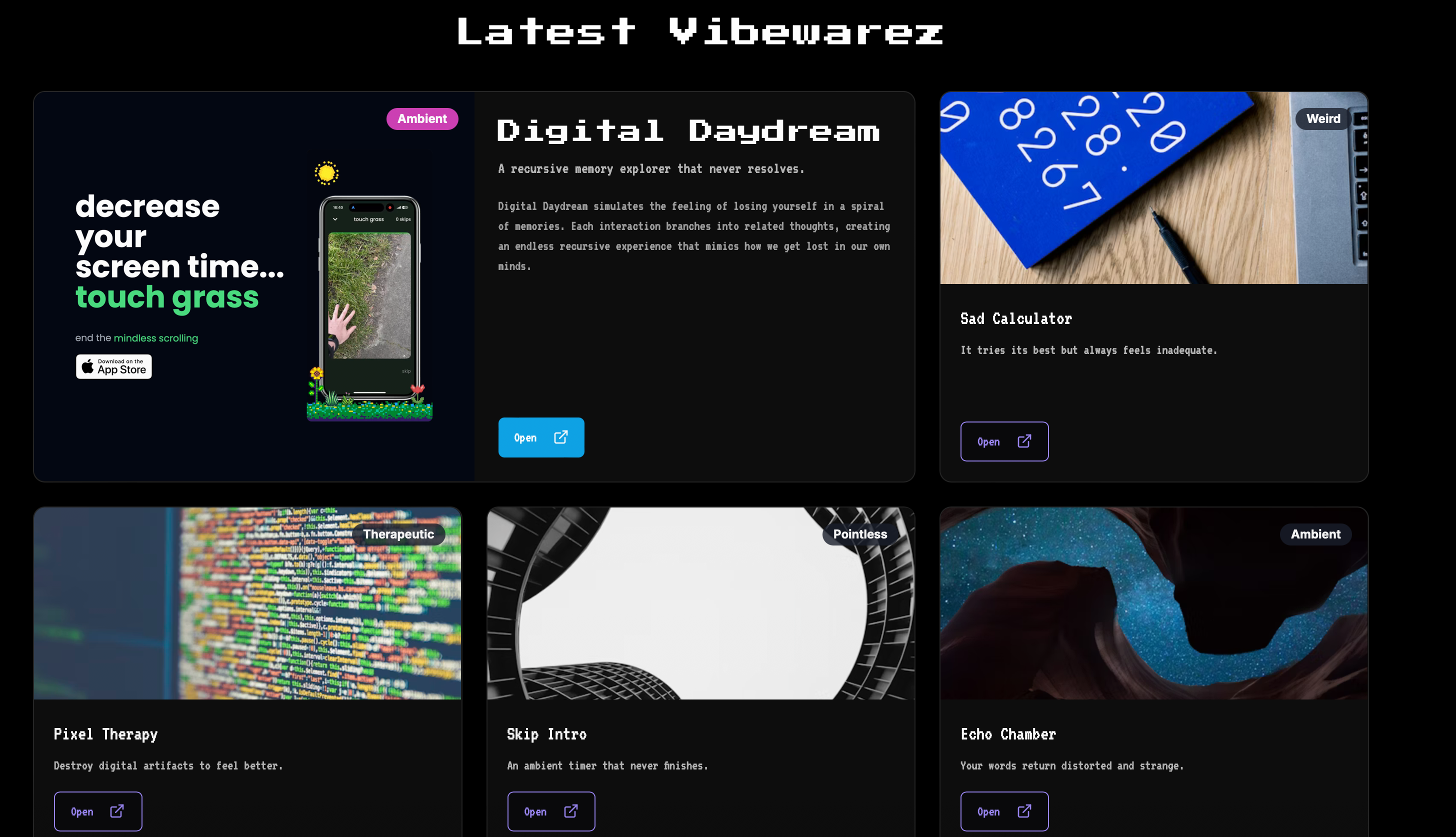 Vibewarez - 지하 인터넷에 대한 큐 레이션.👾 미디어 2