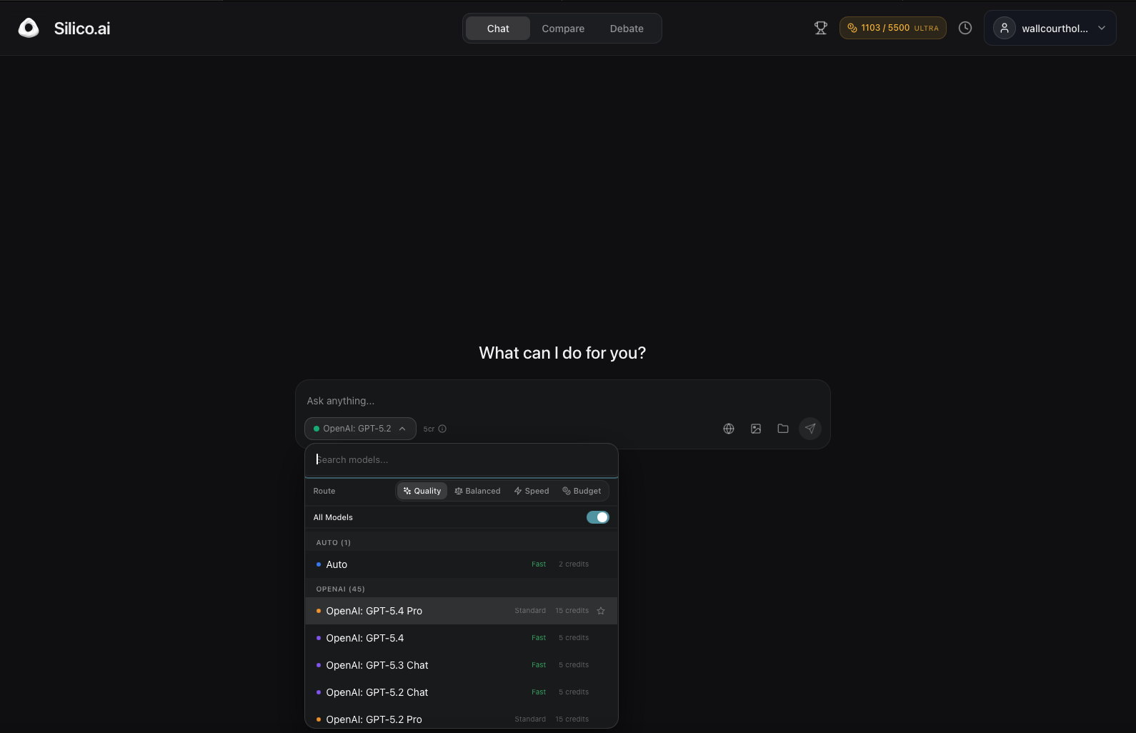 Silico AI - Main product screenshot demonstrating key features and user interface