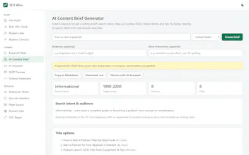 Free SEO Audit Tool gallery image