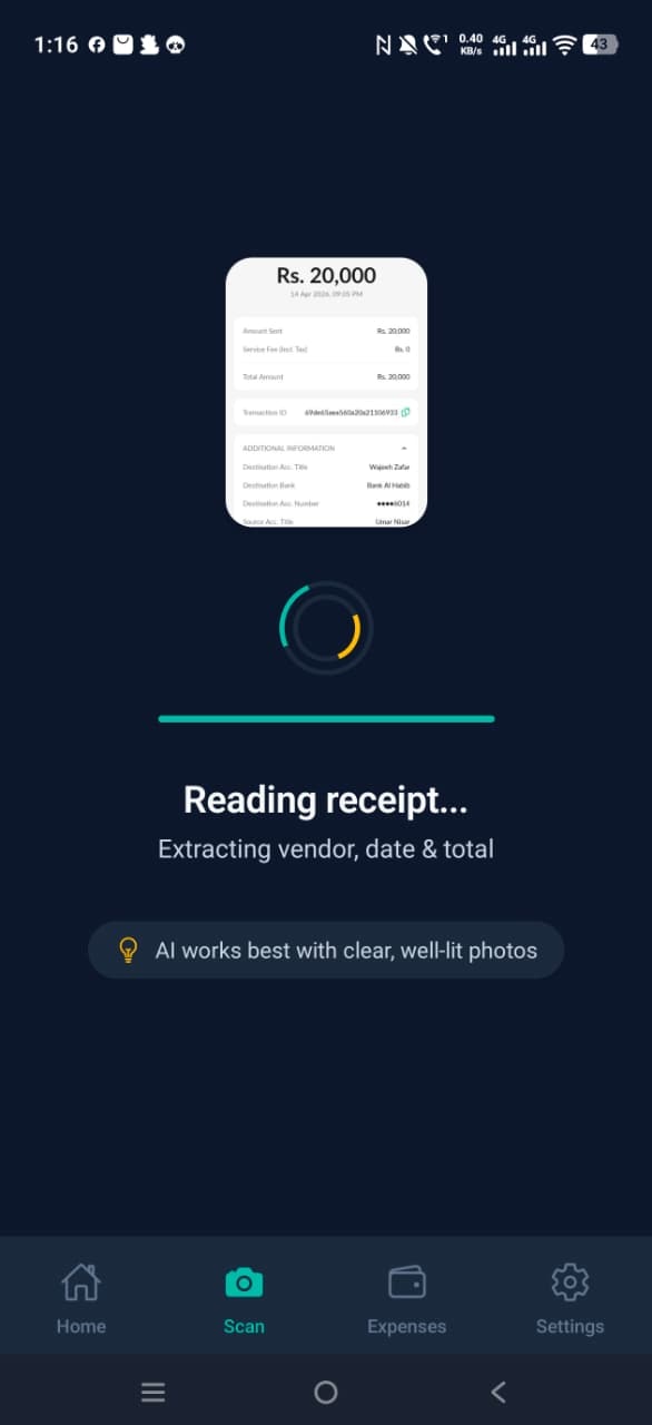 SnapBooks - AI Receipt Scanner gallery image