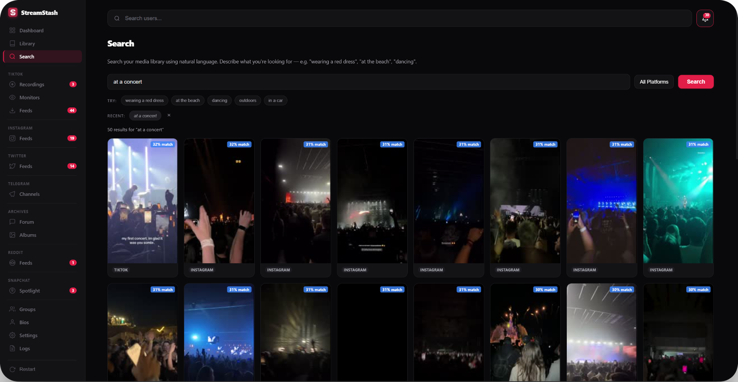 StreamStash gallery image
