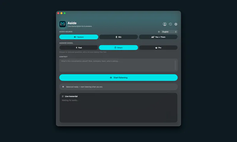 Aside screenshot 4