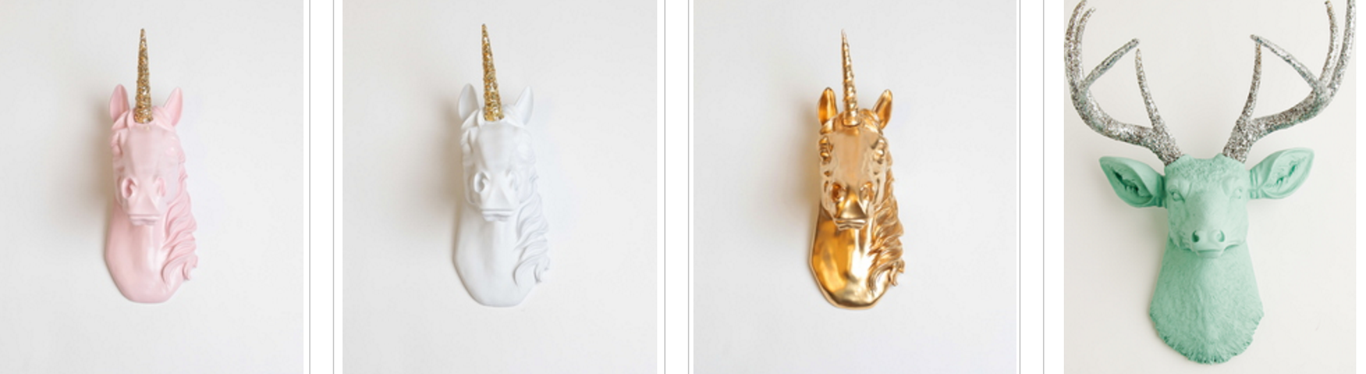 White Faux Taxidermy gallery image