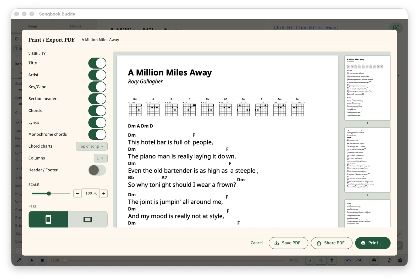 Songbook Buddy screenshot 3