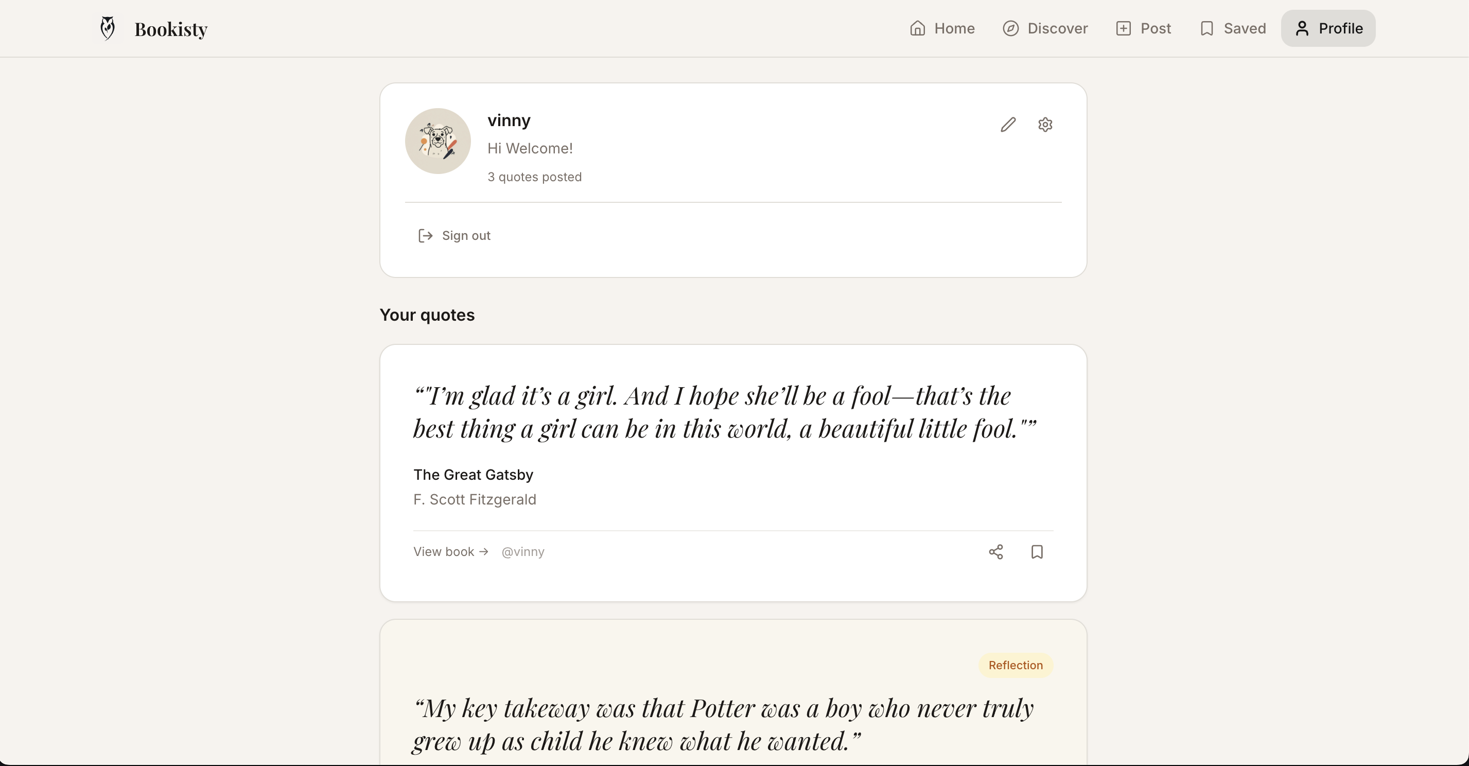 Bookisty - Screenshot 2 showing product features and functionality